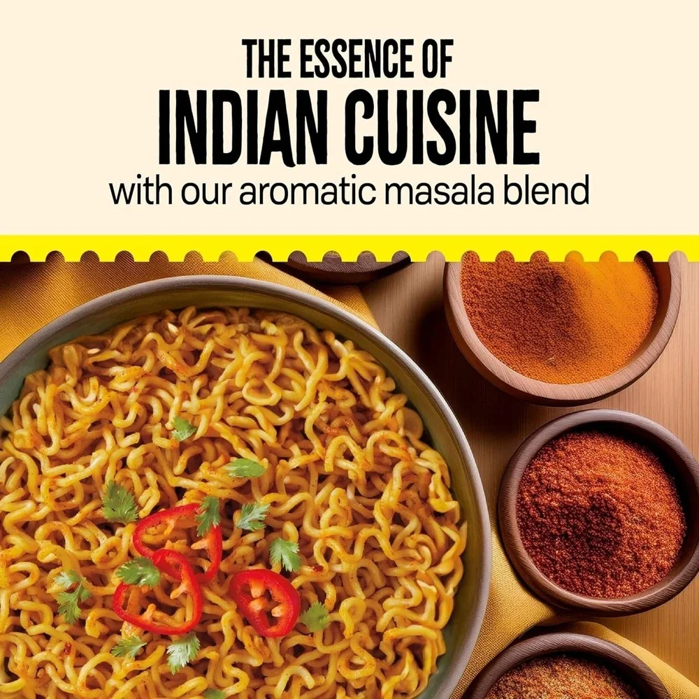 Maggi Classic Indian Masala Noodles 3 Min Mild Spicy Vegetarian